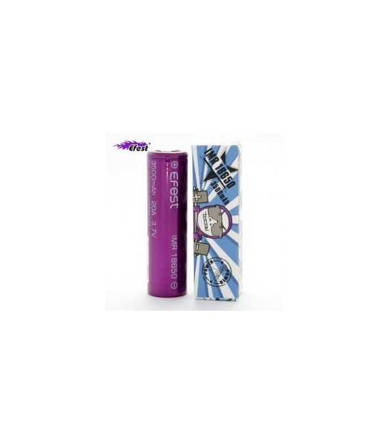 Pila Efest IMR 18650 3500mah 20A morada