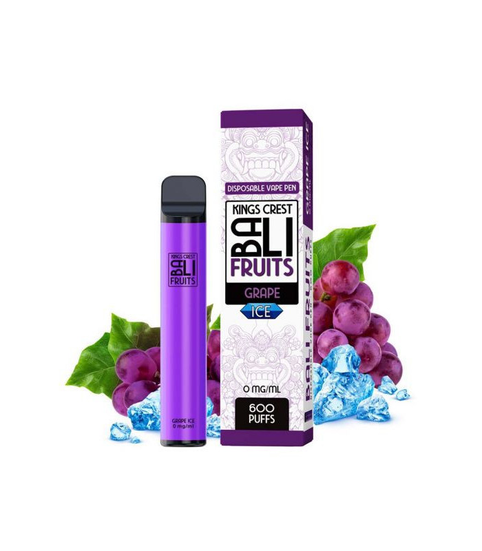 Pod desechable Grape Ice 600puffs - Bali Fruits by Kings Crest