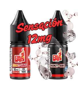 SENSACIÓN 12MG - 1 NIKO-VAP 0MG - O4V 100%VG + NIKO 6M - 18MG