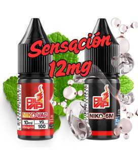 SENSACIÓN 12MG - 1 NIKO-VAP 0MG - O4V 100%VG + NIKO 6M - 18MG